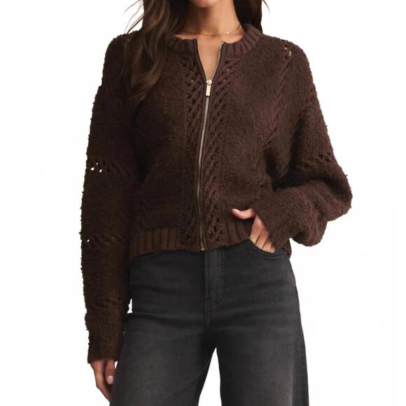 Z SUPPLY Sweaters - NEW Z SUPPLY sundance sweater jacket in chocolate cherry